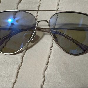Diff Jesse James Decker Aviator Polarized Sunglasses